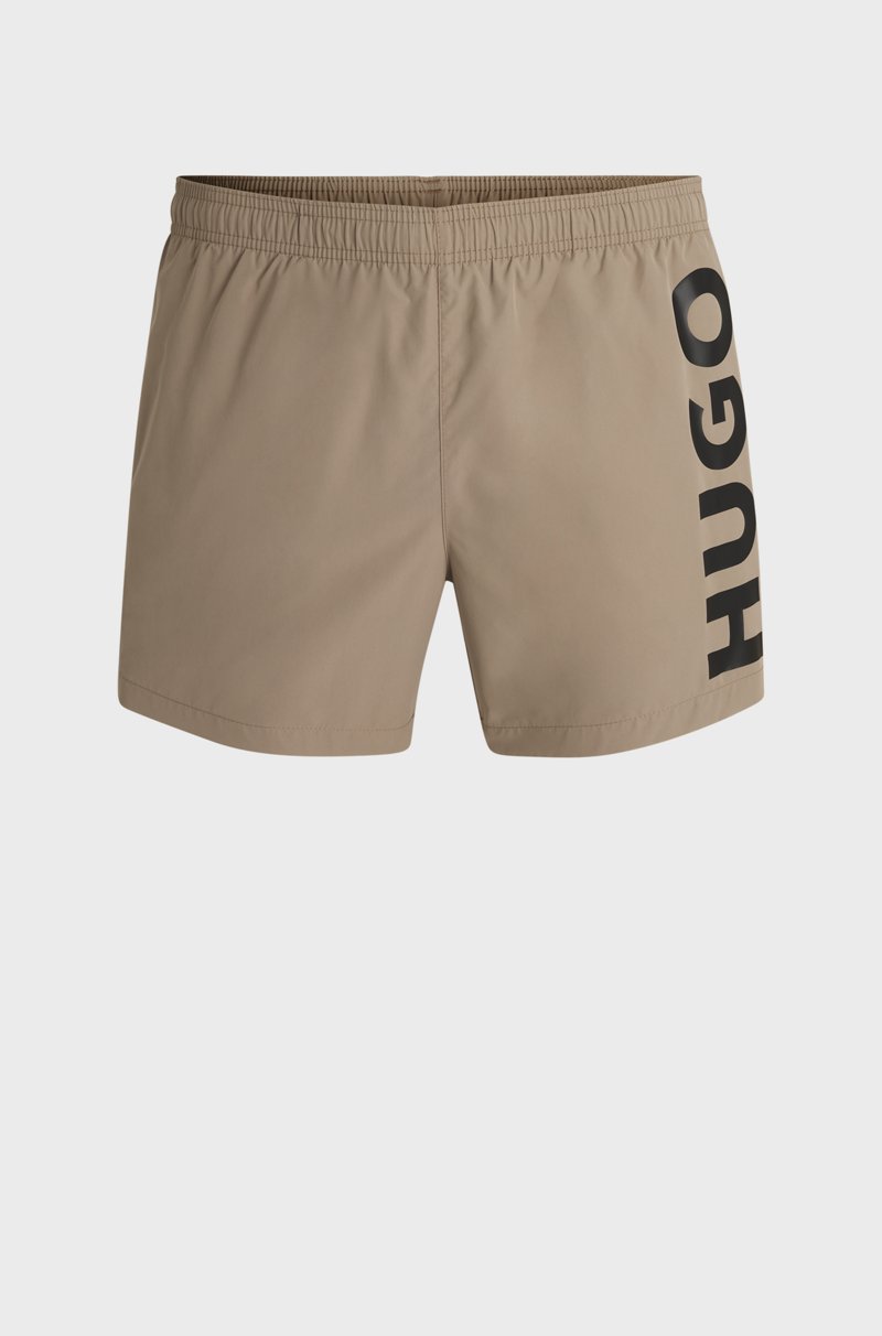 Hugo Boss Bañador Tipo Shorts De Secado Rápido Con Logo Estampado Vertical