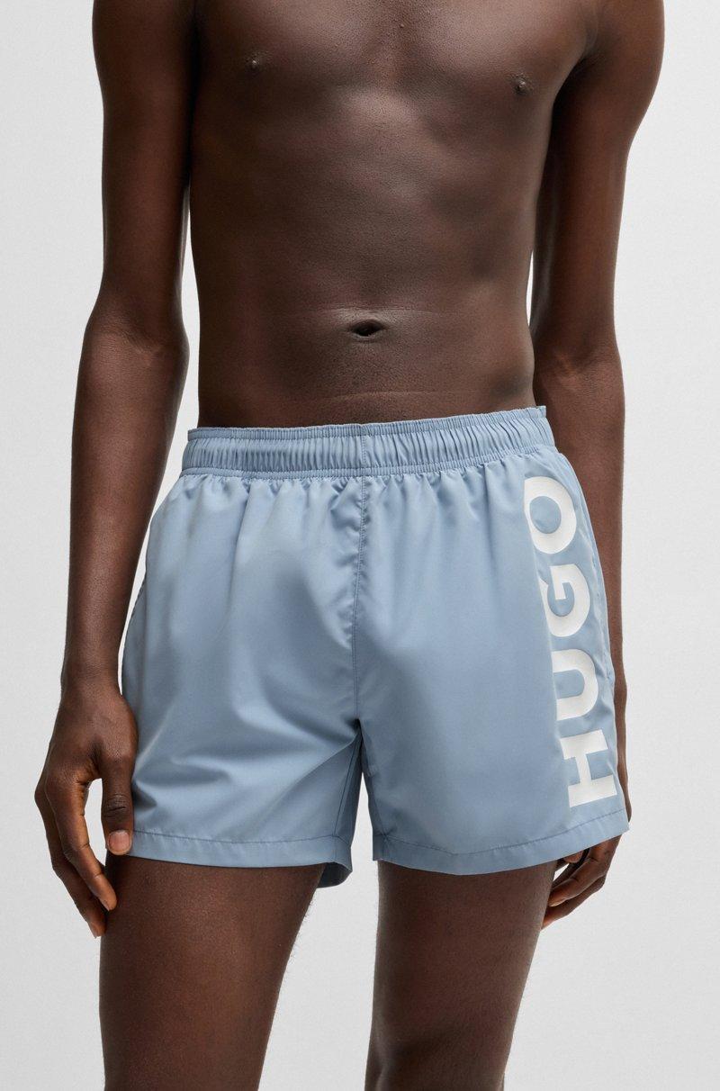 Hugo Boss Bañador Tipo Shorts De Secado Rápido Con Logo Estampado Vertical