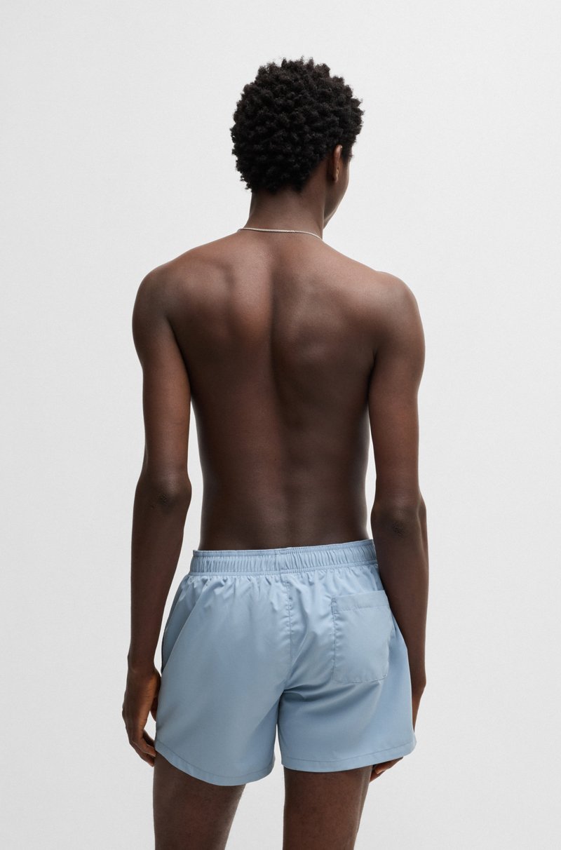 Hugo Boss Bañador Tipo Shorts De Secado Rápido Con Logo Estampado Vertical