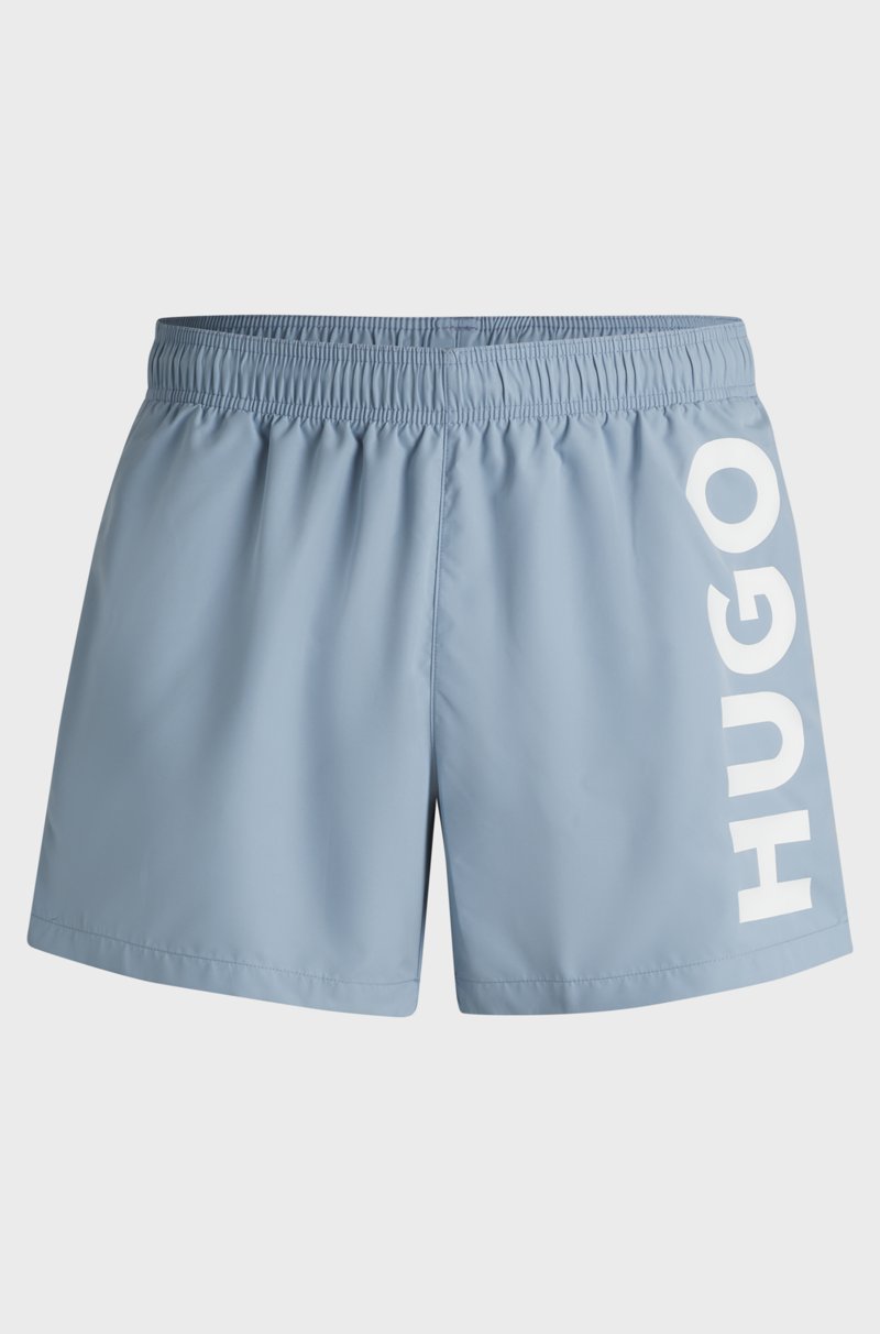 Hugo Boss Bañador Tipo Shorts De Secado Rápido Con Logo Estampado Vertical