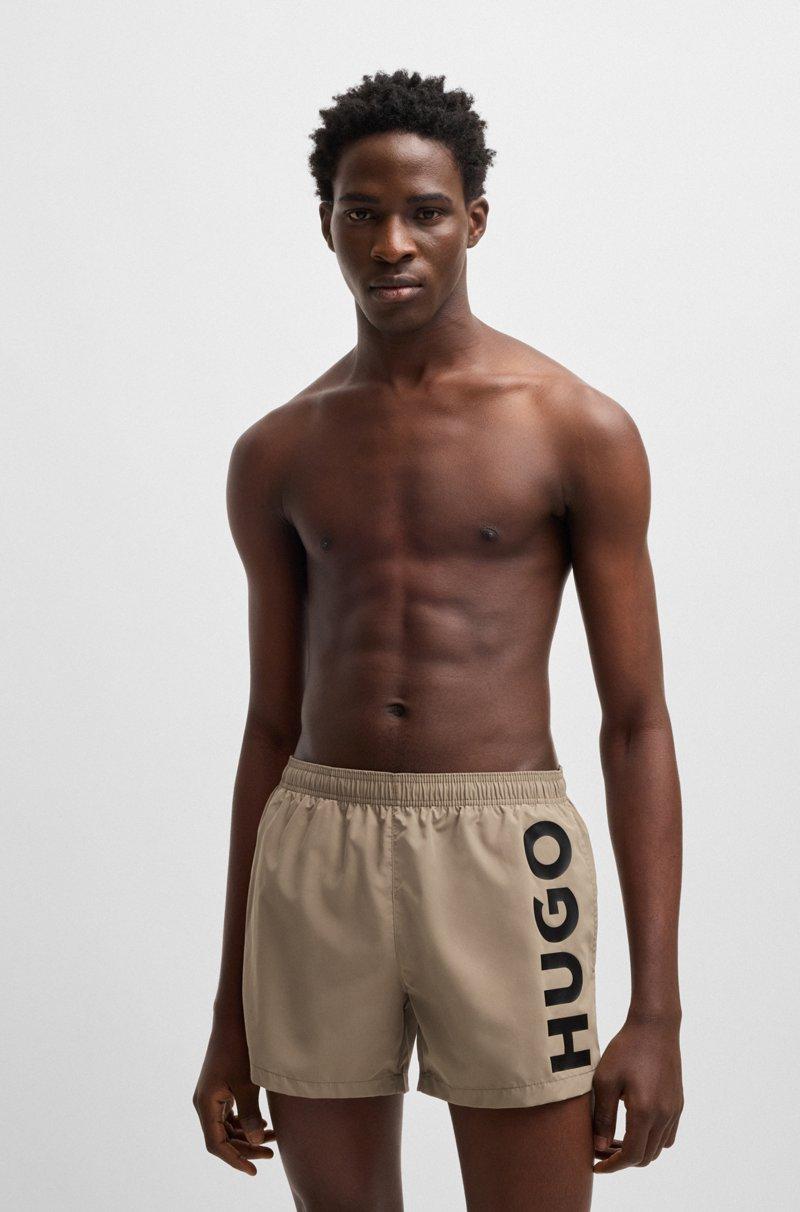Hugo Boss Bañador tipo shorts de secado rápido con logo estampado vertical