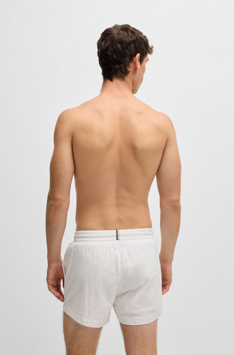 Hugo Boss Bañador Tipo Shorts En Tejido De Secado Rápido Con Logo En Contorno
