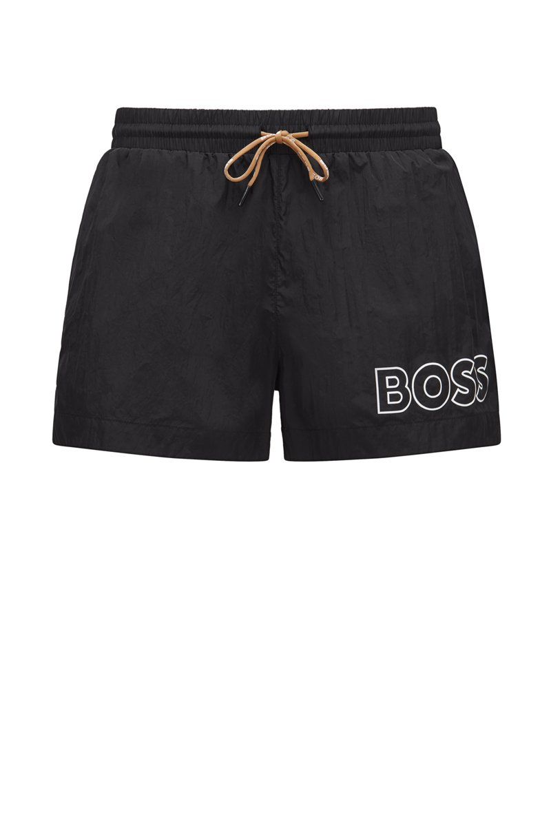 Hugo Boss Bañador Tipo Shorts En Tejido De Secado Rápido Con Logo En Contorno