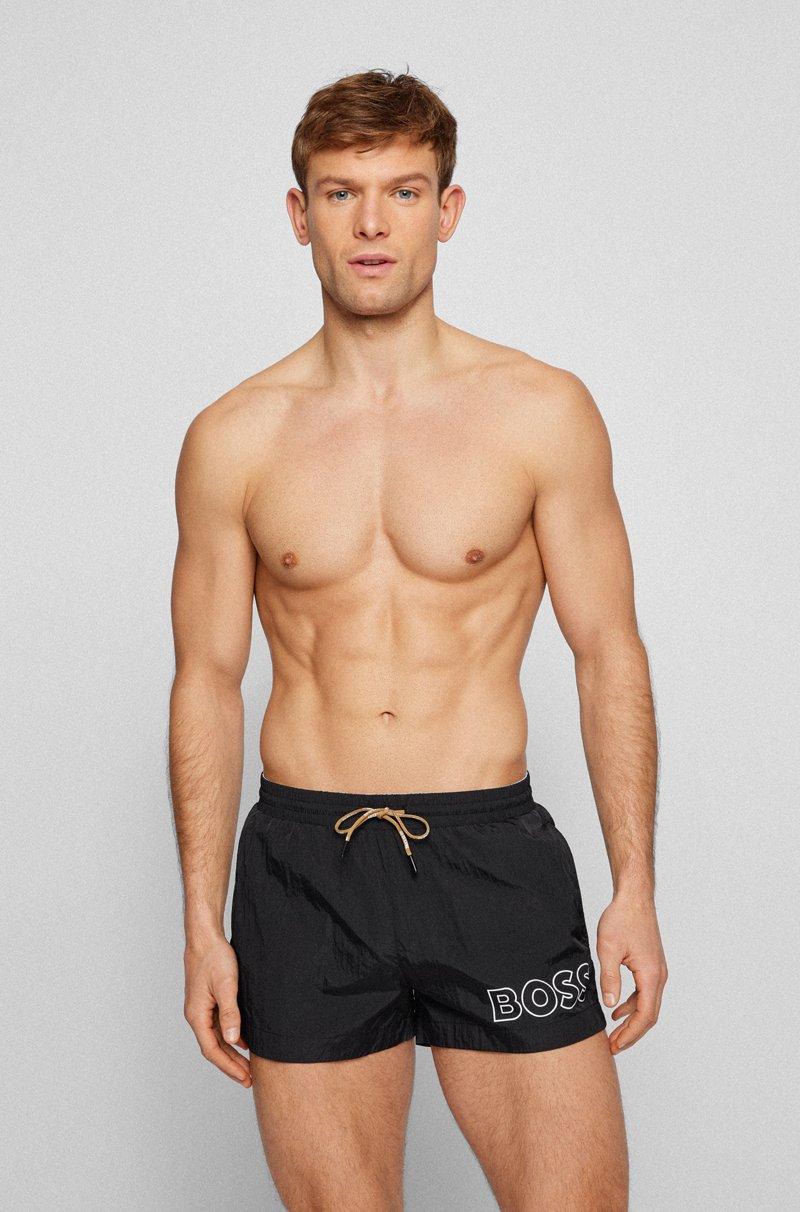 Hugo Boss Bañador tipo shorts en tejido de secado rápido con logo en contorno