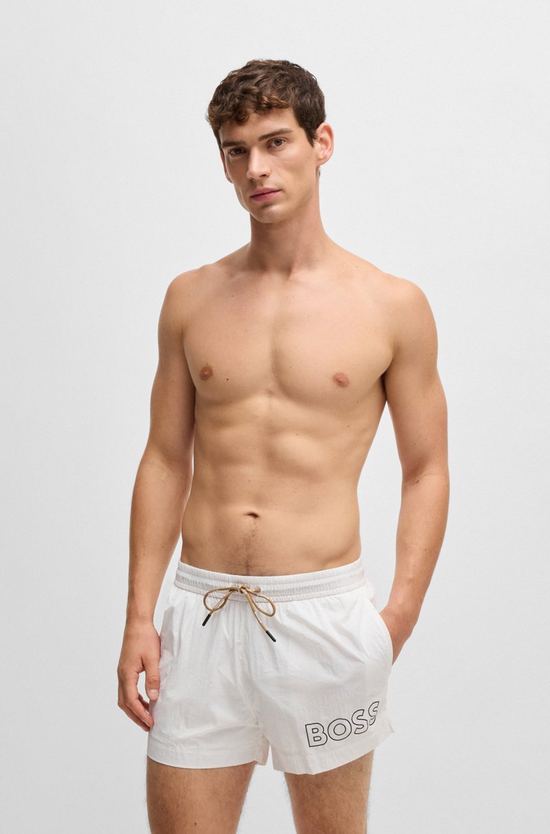 Hugo Boss Bañador tipo shorts en tejido de secado rápido con logo en contorno