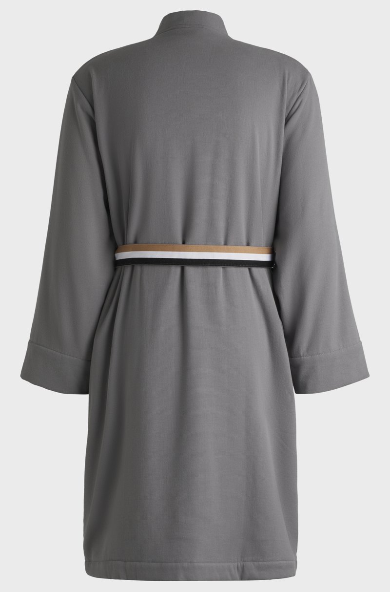 Hugo Boss Bata De Felpa De Algodón Con Interior De Secado Rápido