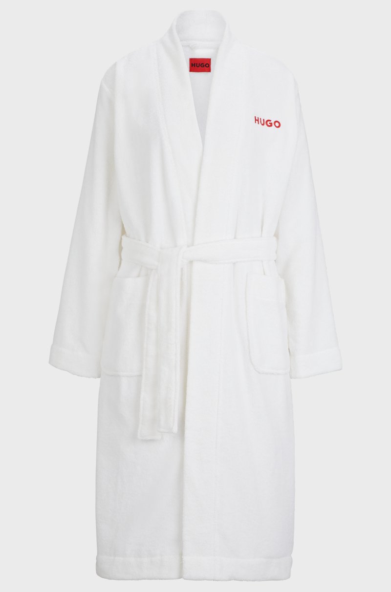 Hugo Boss Batín De Felpa De Algodón Con Logo Bordado