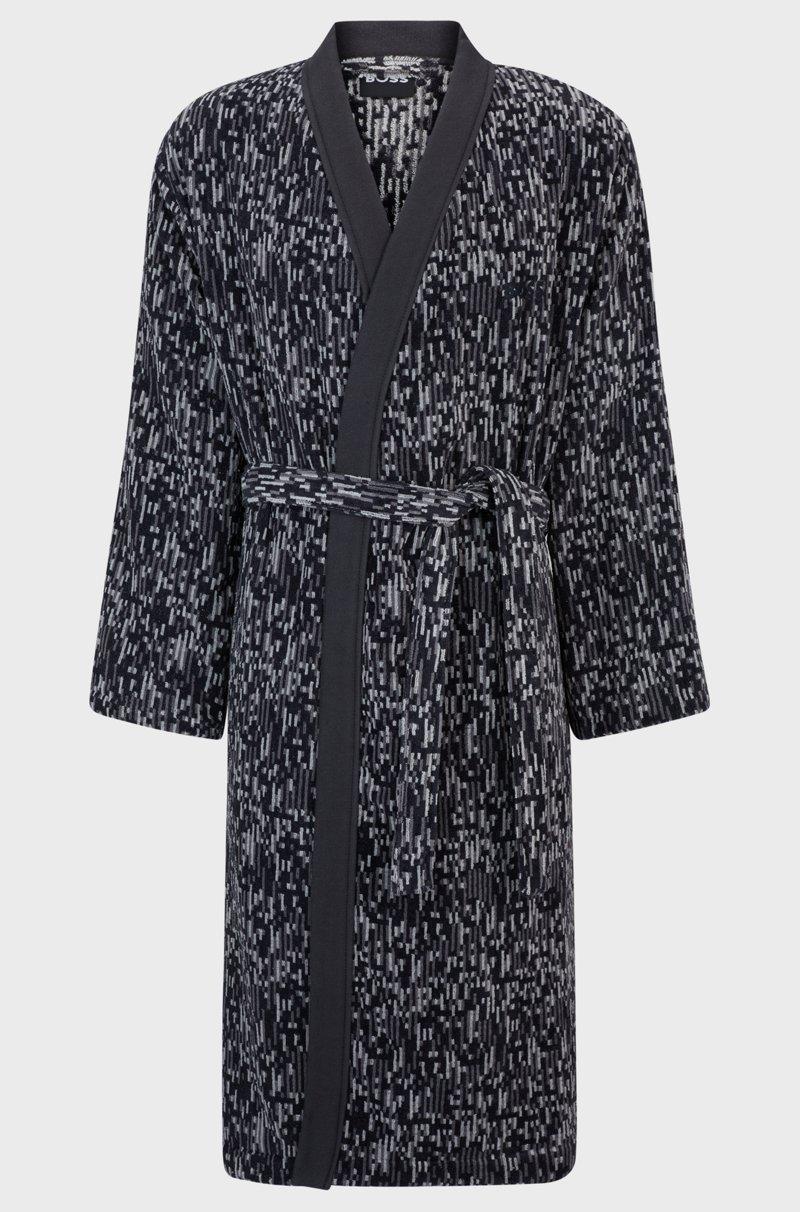 Hugo Boss Batín de jacquard de algodón con logo bordado