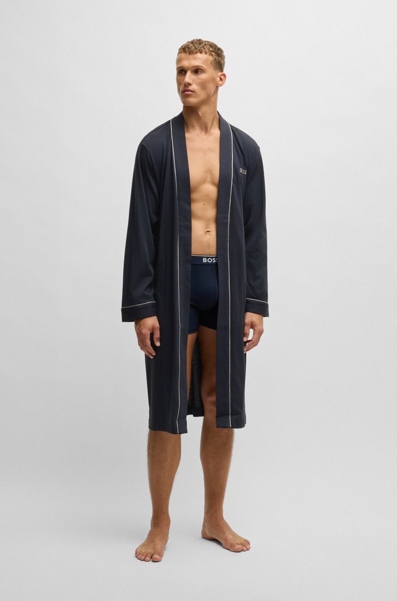 Hugo Boss Batín de punto de algodón con logo bordado