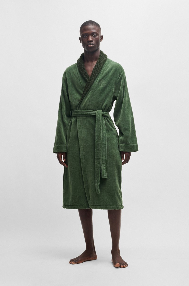 Hugo Boss Batín En Terciopelo De Algodón Con Monograma Double B