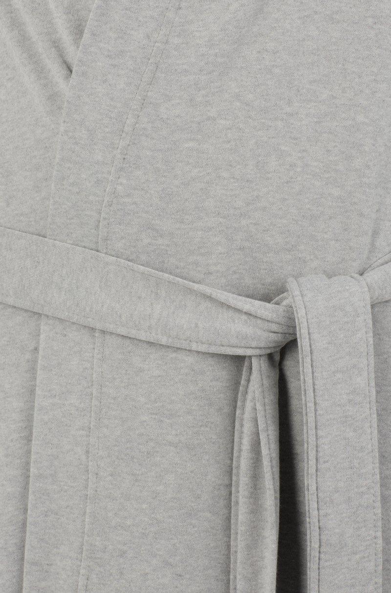 Hugo Boss Batín Gris Con Capucha Y Estampado De Logo En Las Mangas