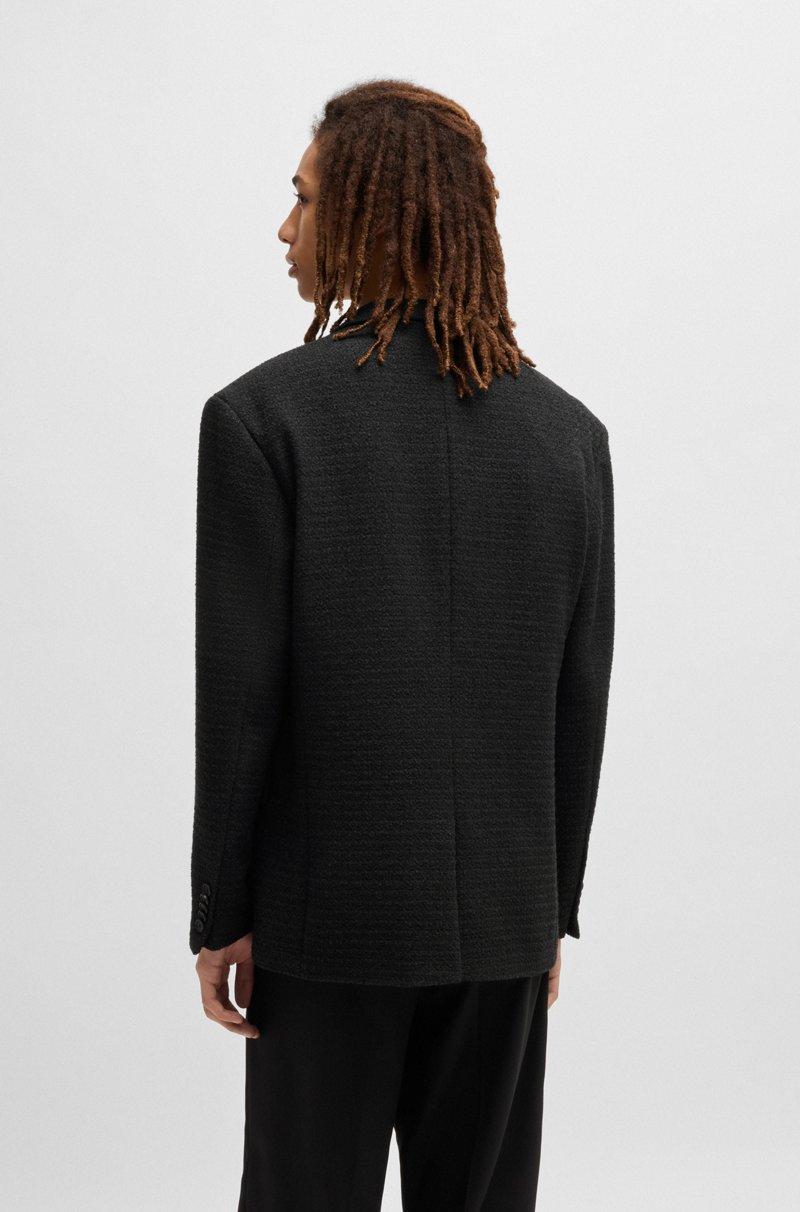 Hugo Boss Blazer De Fit Moderno En Tweed De Mouliné