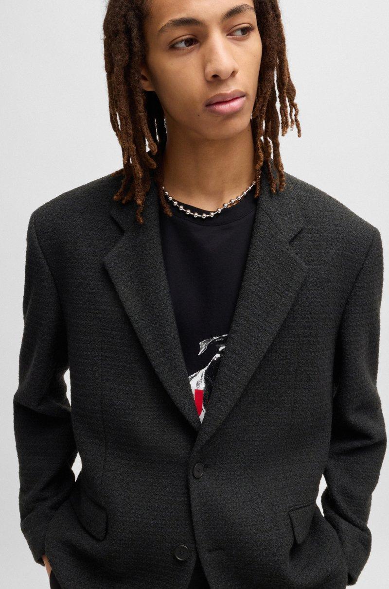 Hugo Boss Blazer De Fit Moderno En Tweed De Mouliné