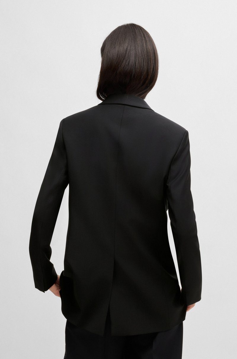 Hugo Boss Blazer Relaxed Fit Con Tachuelas De Cristal En Las Solapas