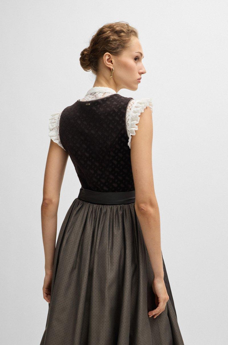 Hugo Boss Blusa BOSS X Kinga Mathe De Algodón Con Encaje