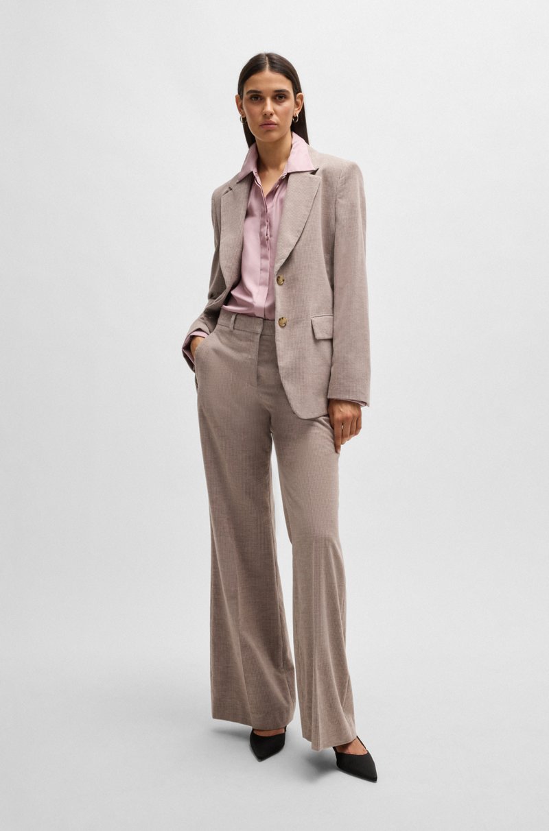 Hugo Boss Blusa De Seda Italiana Con Cuello Con Lazo