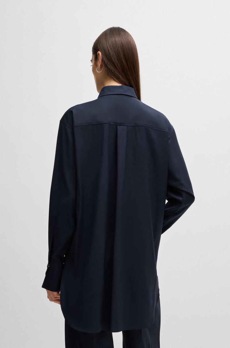 Hugo Boss Blusa En Lana Resistente A Las Arrugas Ideal Para Viajar