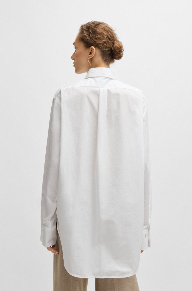 Hugo Boss Blusa Regular Fit De Algodón Con Monograma Double B