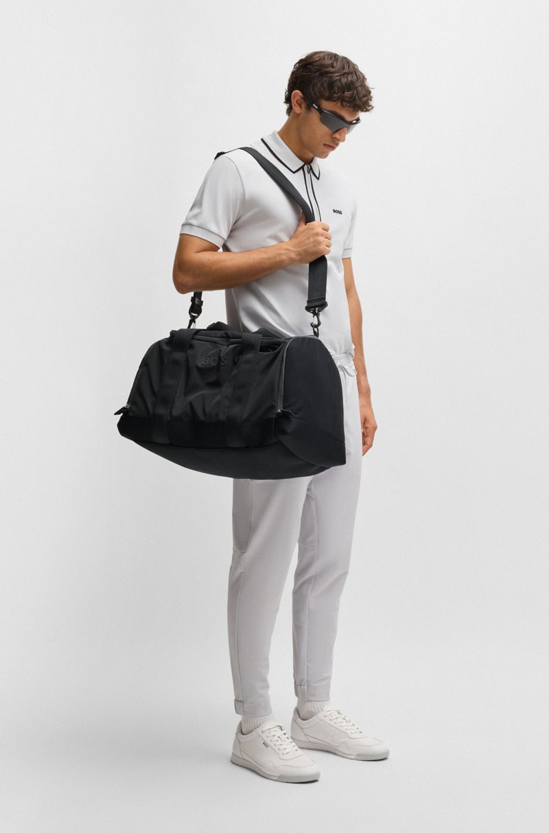 Hugo Boss Bolsa De Viaje Con Herrajes Plateados Pulidos