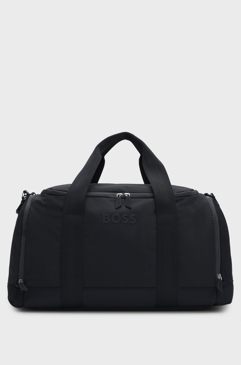 Hugo Boss Bolsa de viaje con herrajes plateados pulidos