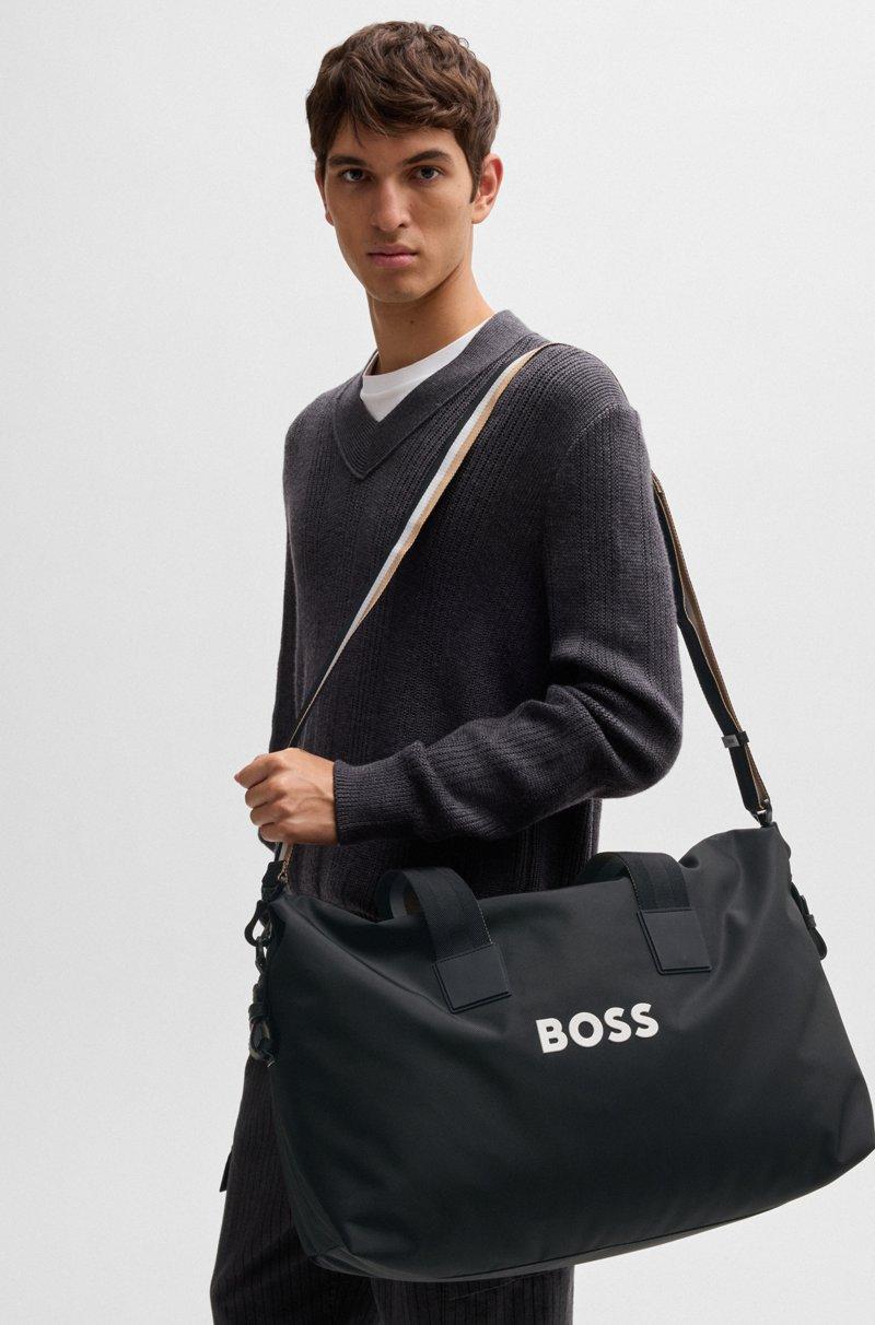 Hugo Boss Bolsa De Viaje Con Logo En Contraste Y Correa Desmontable