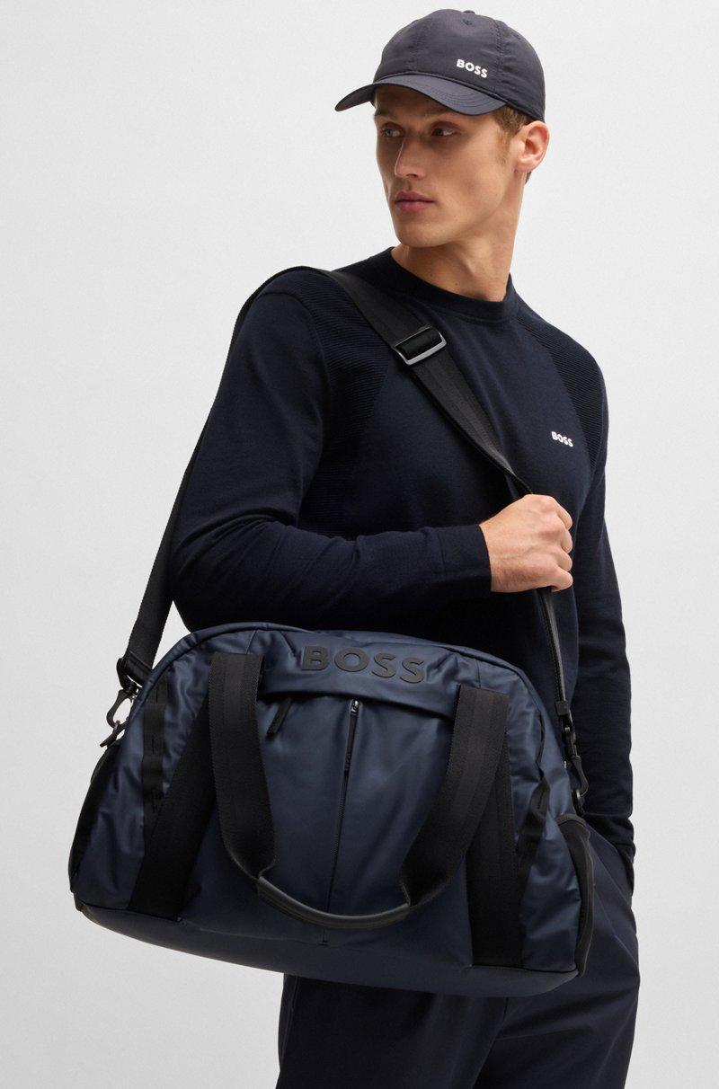 Hugo Boss Bolsa De Viaje De Piel Sintética Con Detalles Del Logo