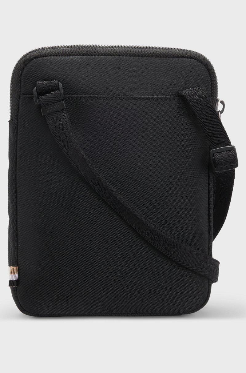 Hugo Boss Bolsito Para Colgar Al Cuello De Tejido Estampado Con Raya Y Logo