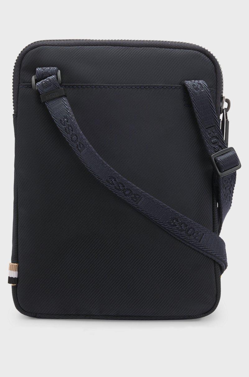 Hugo Boss Bolsito Para Colgar Al Cuello De Tejido Estampado Con Raya Y Logo