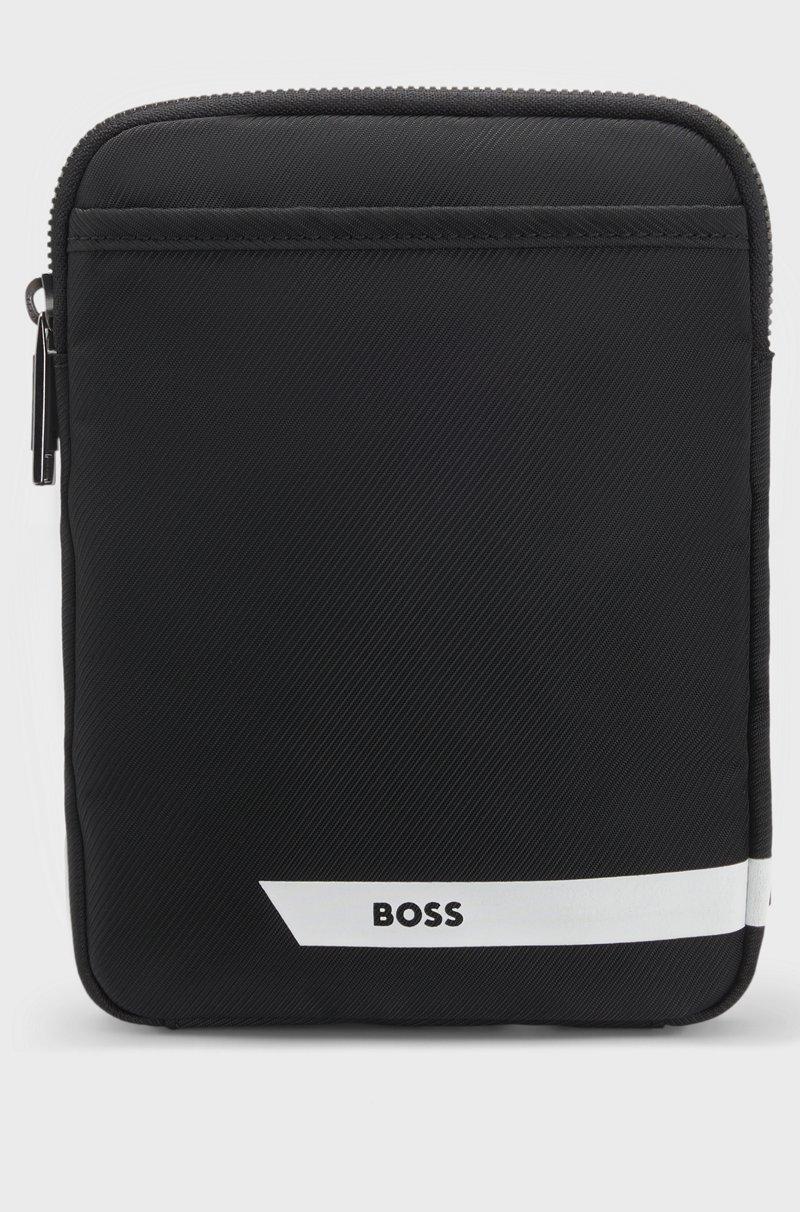 Hugo Boss Bolsito para colgar al cuello de tejido estampado con raya y logo