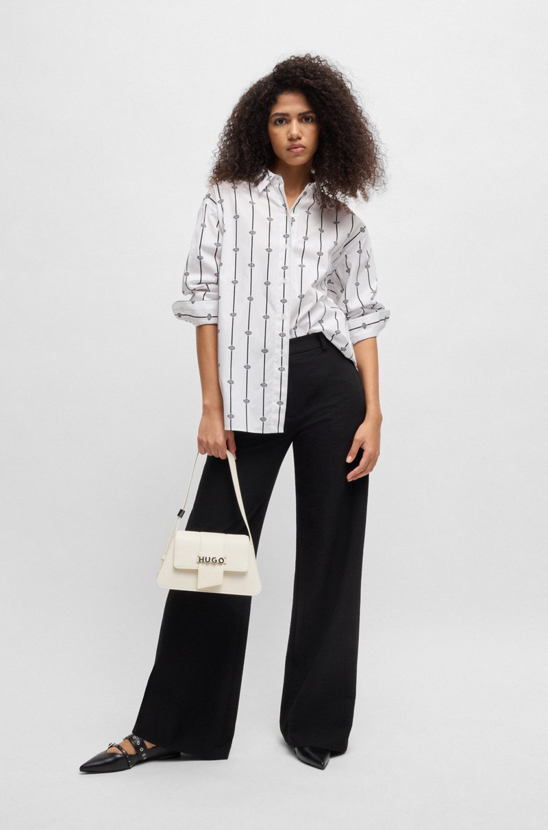 Hugo Boss Bolso Bandolera De Piel Sintética Con Logo Metálico