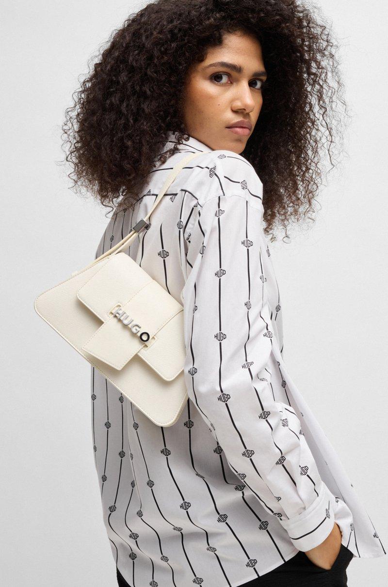 Hugo Boss Bolso Bandolera De Piel Sintética Con Logo Metálico