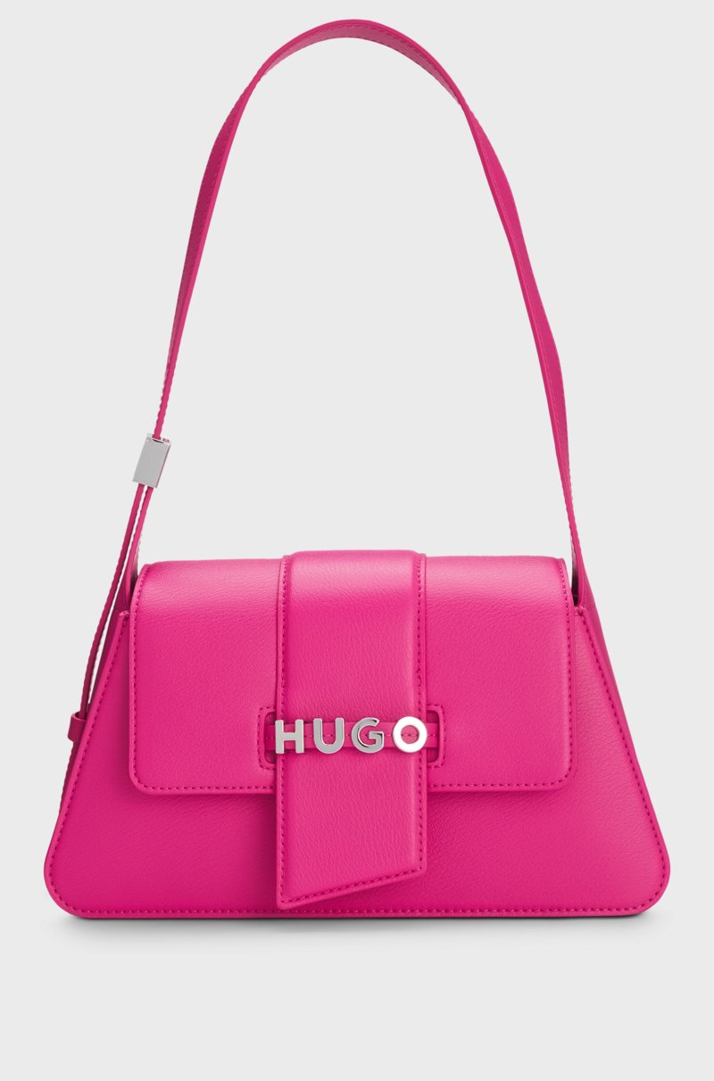 Hugo Boss Bolso bandolera de piel sintética con logo metálico