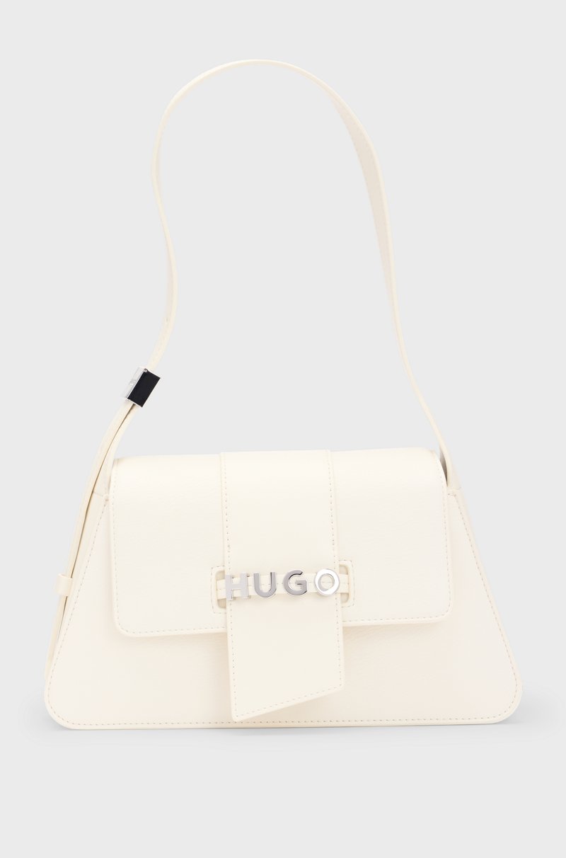 Hugo Boss Bolso bandolera de piel sintética con logo metálico