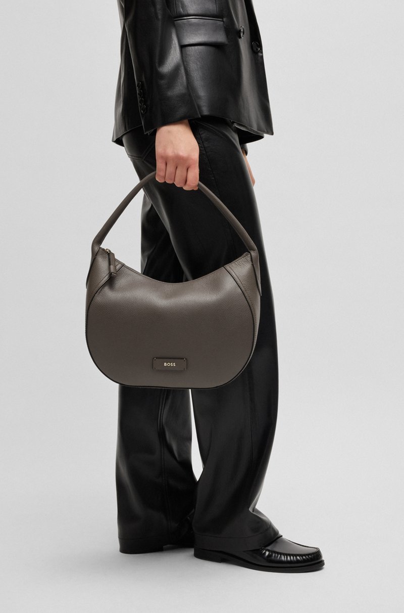 Hugo Boss Bolso Bandolera En Piel Granulada Con Letras De Logo