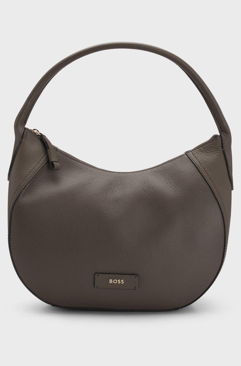 Hugo Boss Bolso bandolera en piel granulada con letras de logo