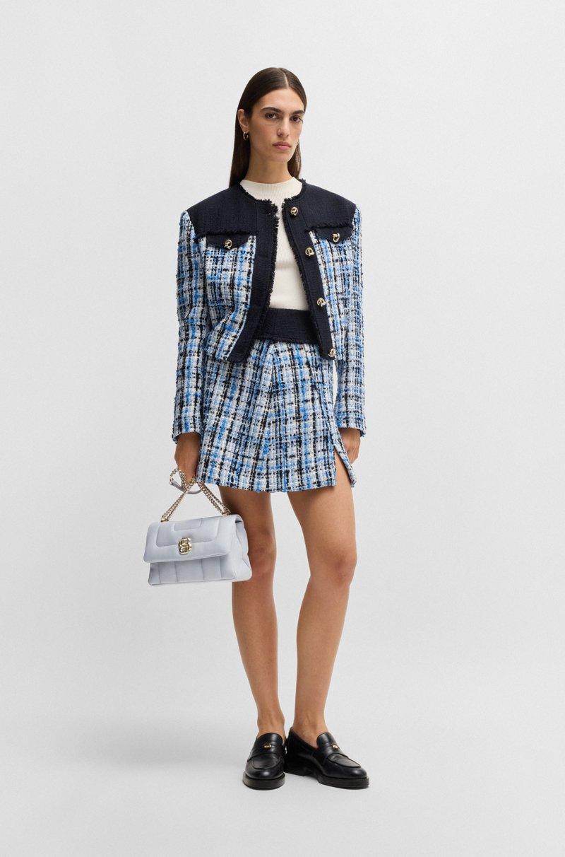 Hugo Boss Bolso Bandolera Guateado Con Monograma Double B Metálico