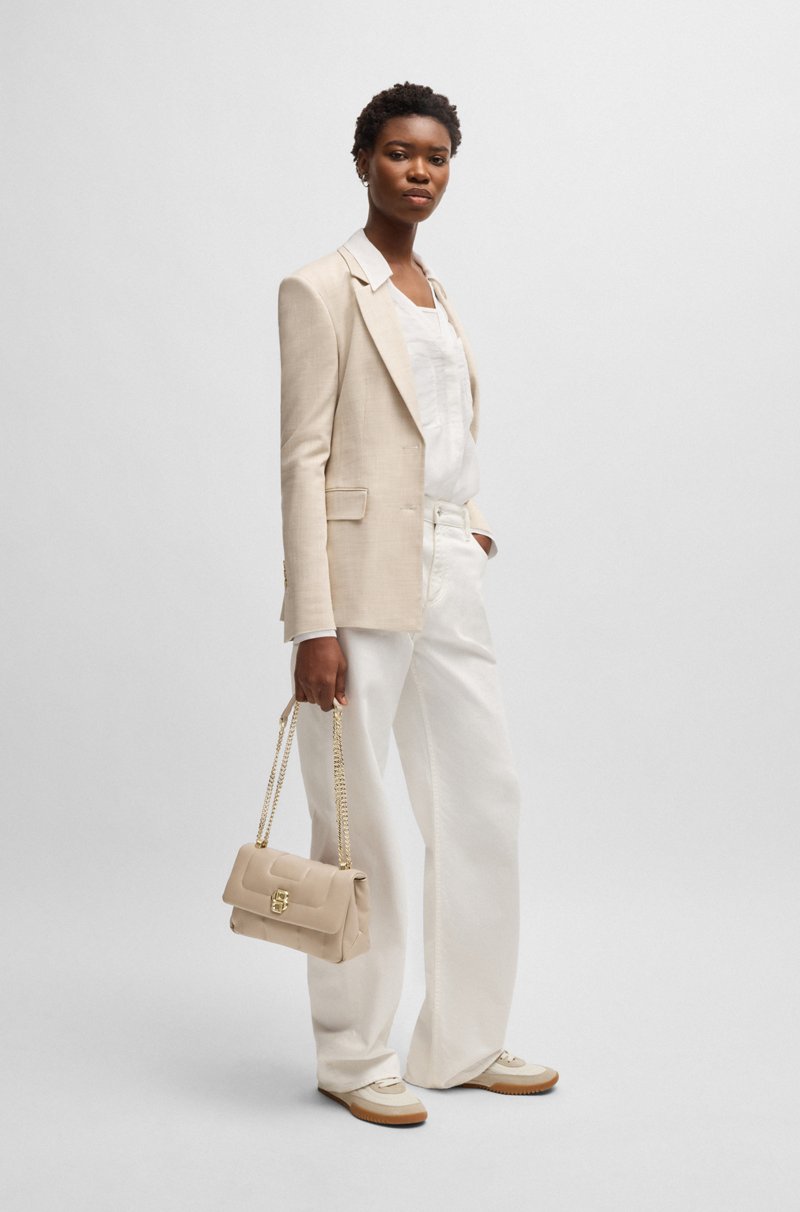 Hugo Boss Bolso Bandolera Guateado Con Monograma Double B Metálico