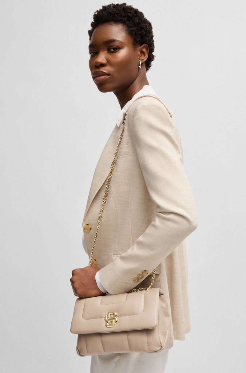 Hugo Boss Bolso Bandolera Guateado Con Monograma Double B Metálico