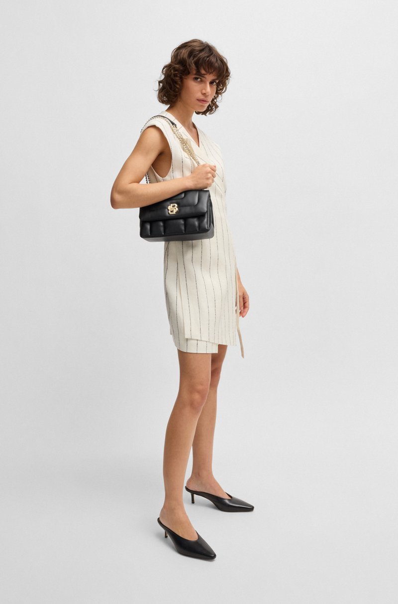 Hugo Boss Bolso Bandolera Guateado Con Monograma Double B Metálico