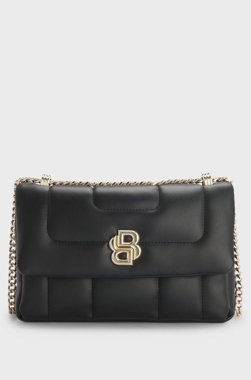 Hugo Boss Bolso bandolera guateado con monograma Double B metálico