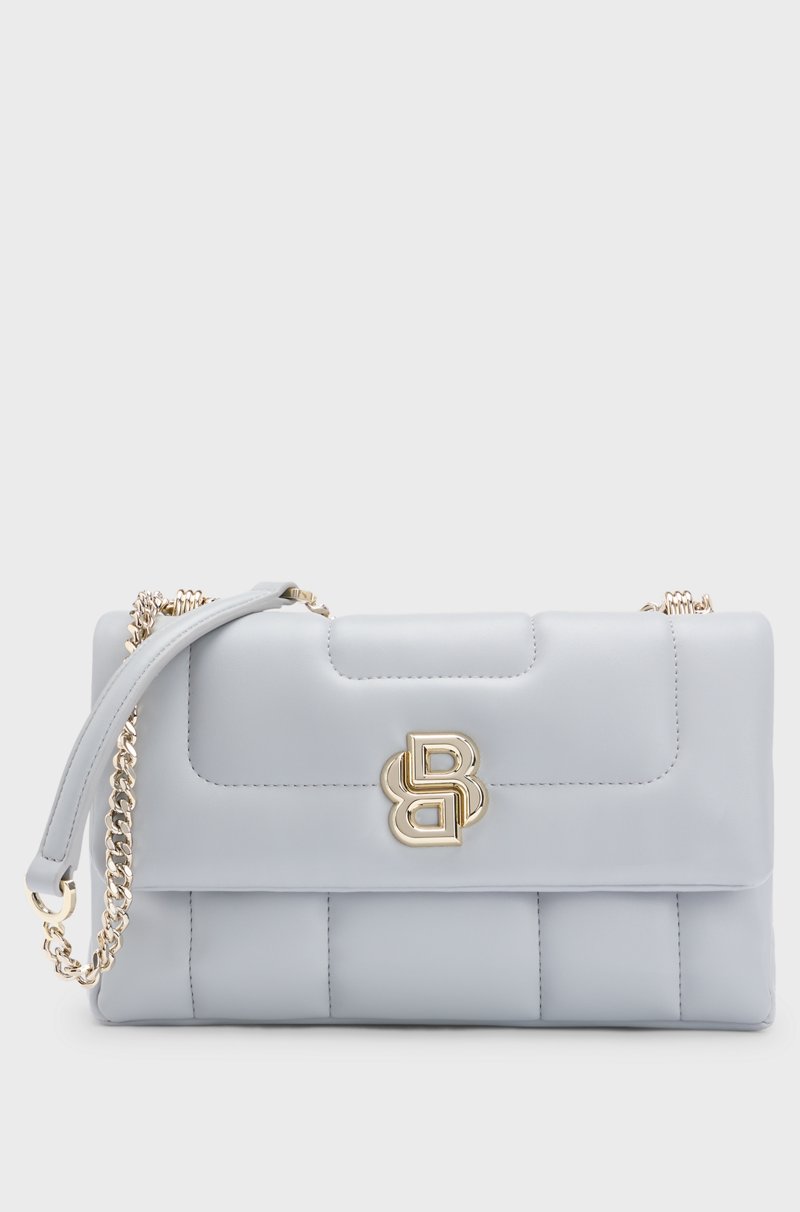 Hugo Boss Bolso bandolera guateado con monograma Double B metálico