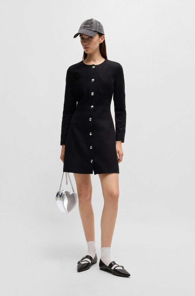 Hugo Boss Bolso De Bandolera Con Forma De Corazón En Material Plateado