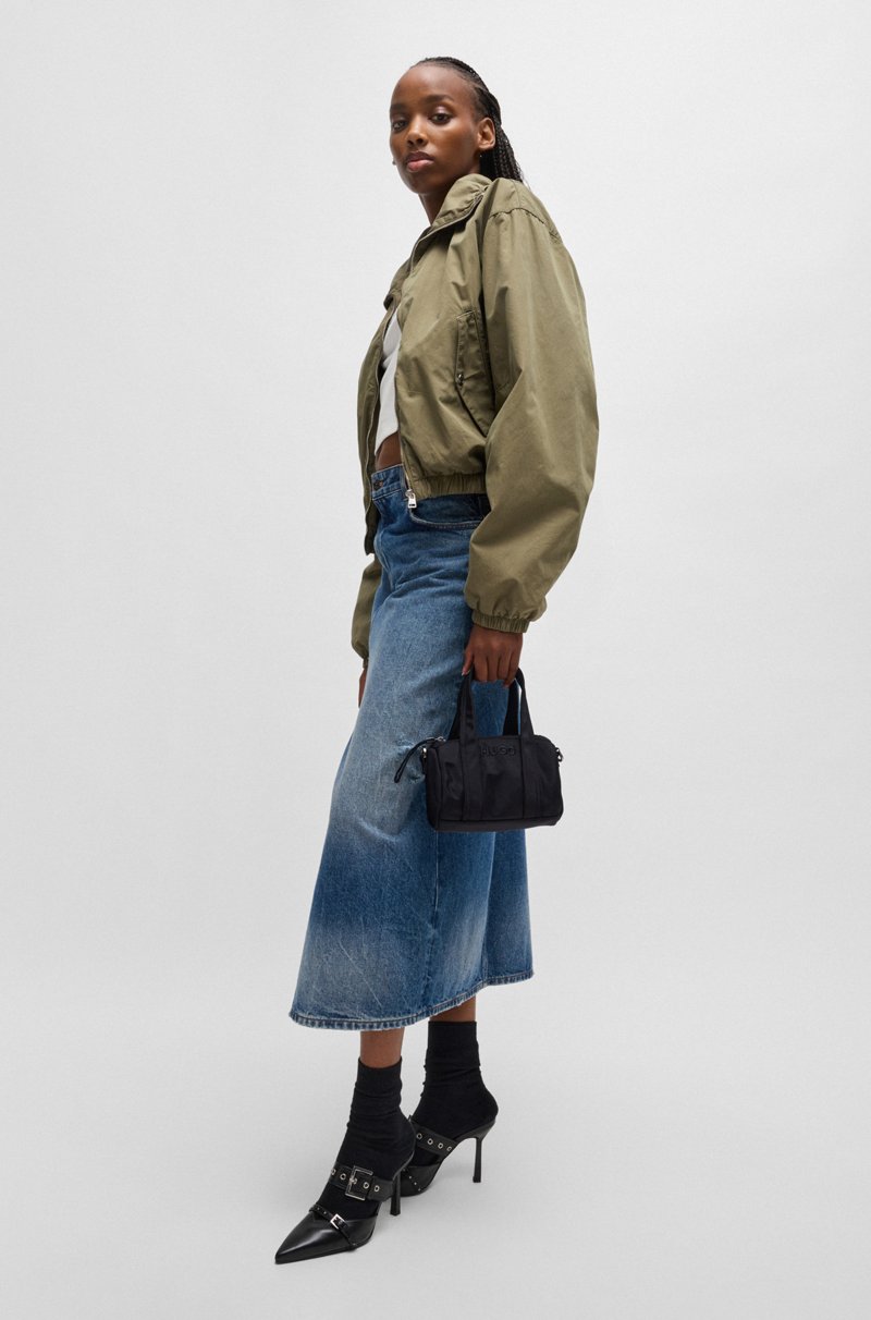 Hugo Boss Bolso De Bandolera Con Logo Bordado Y Cremallera De La Marca