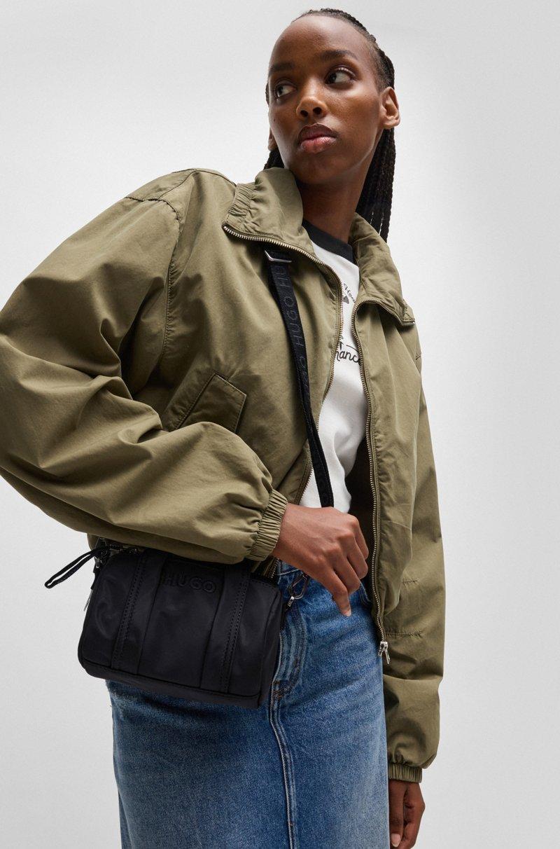 Hugo Boss Bolso De Bandolera Con Logo Bordado Y Cremallera De La Marca