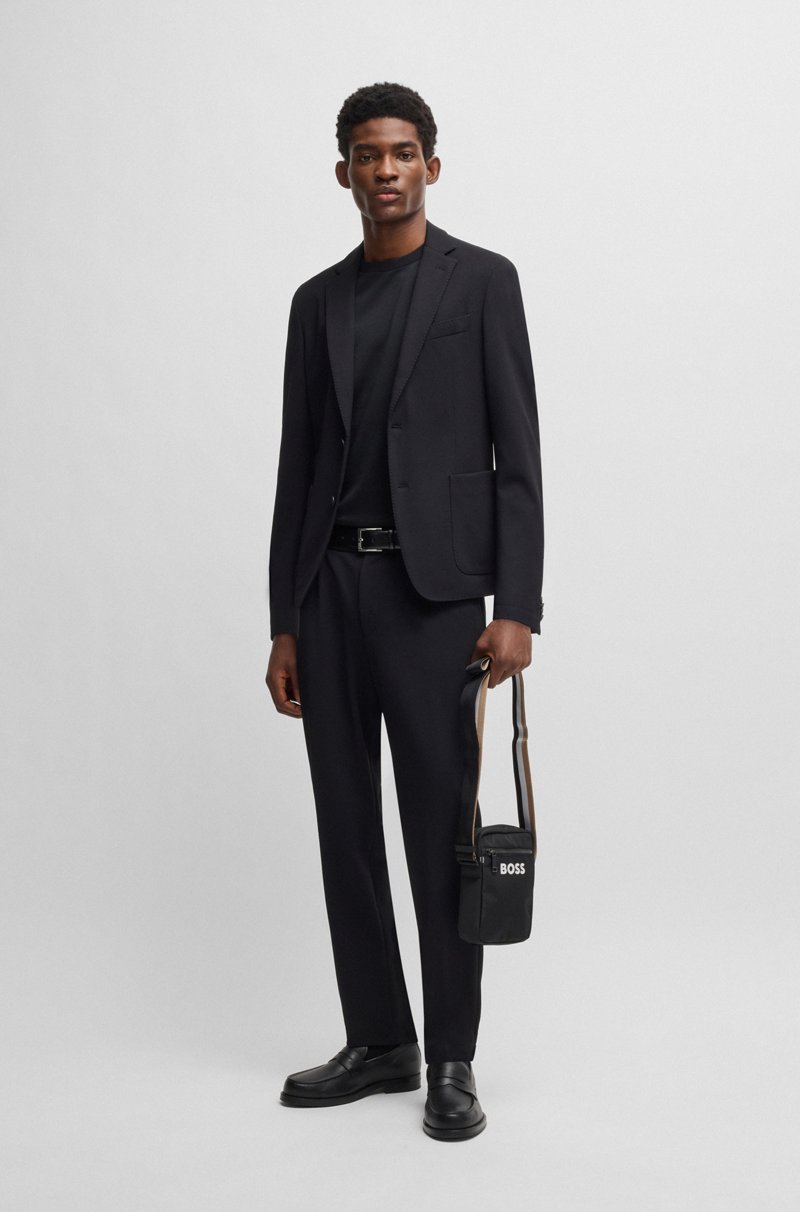 Hugo Boss Bolso De Bandolera Con Logo En Contraste Y Correa Con Raya De La Marca