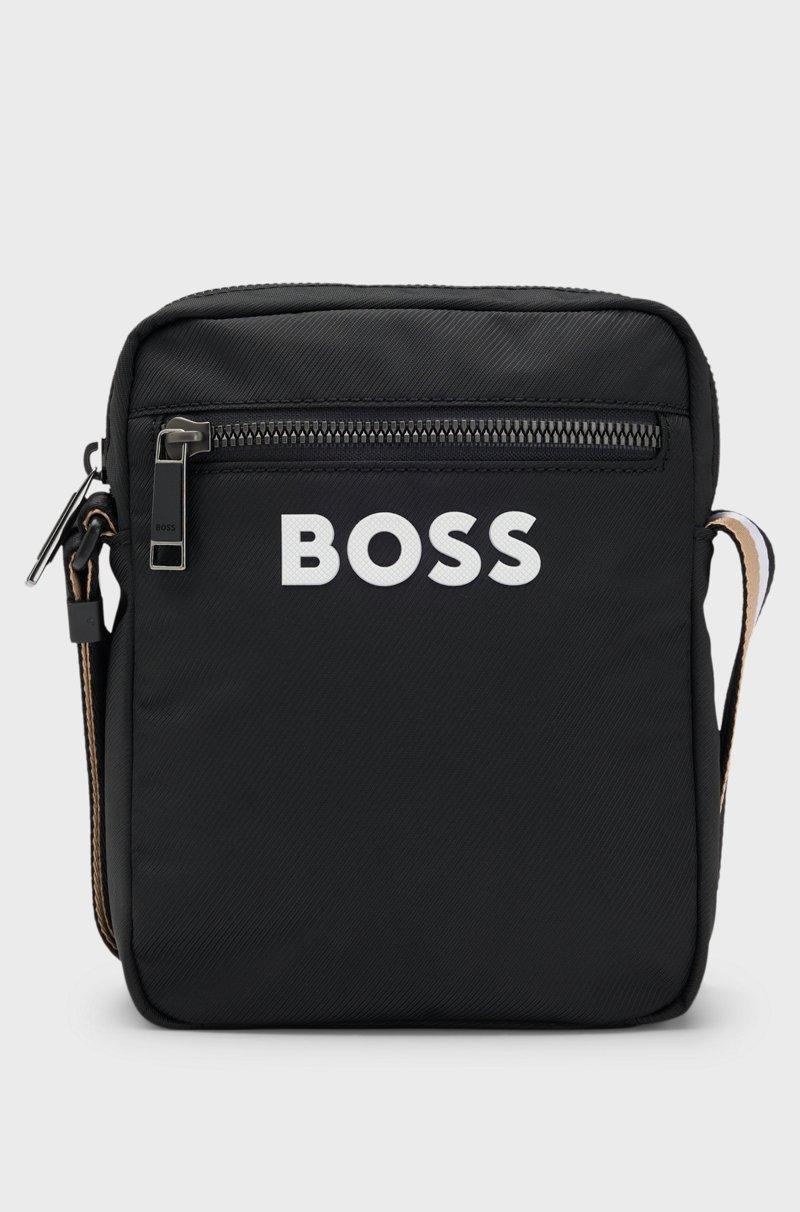 Hugo Boss Bolso de bandolera con logo en contraste y correa con raya de la marca