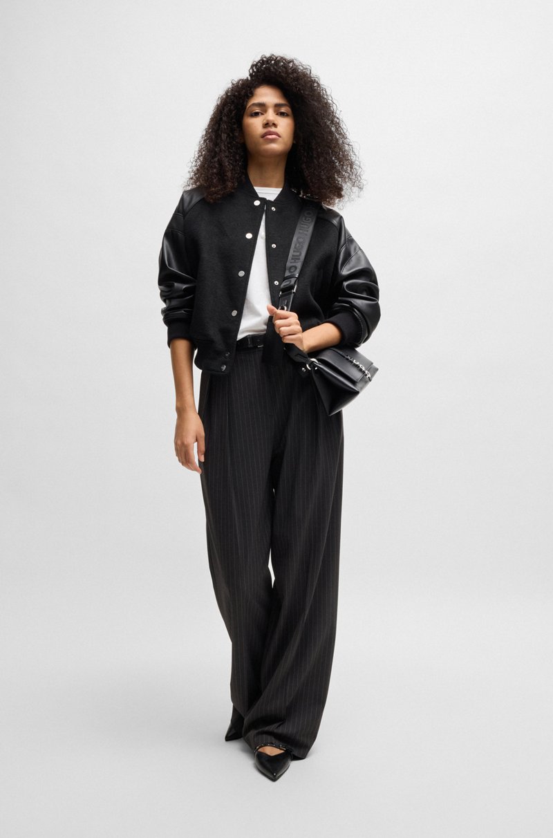 Hugo Boss Bolso De Bandolera De Piel Sintética Con Cierre De Logo Metálico