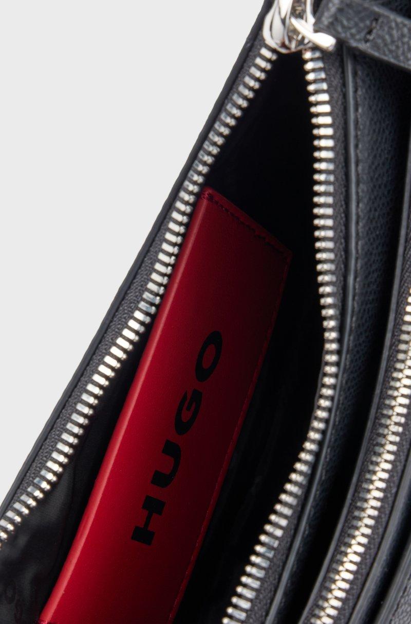 Hugo Boss Bolso De Bandolera De Piel Sintética Con Ribetes De Logos Y Bolso De Mano Desmontable