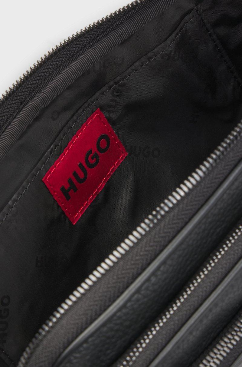 Hugo Boss Bolso De Bandolera En Piel Sintética Granulada Con Detalle De Logo Apilado