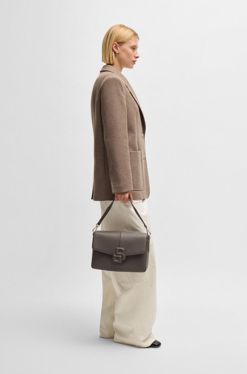 Hugo Boss Bolso De Piel Sintética Granulada Con Monograma Double B